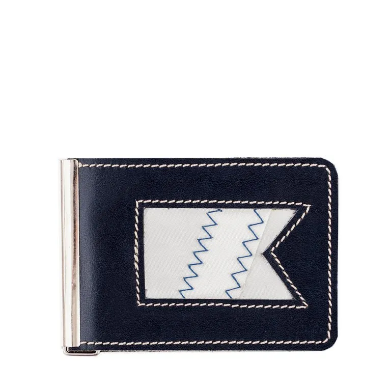 Синий зажим для купюр №1